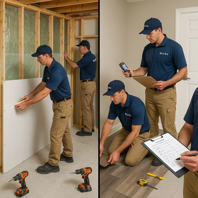 Repairs and Reconstruction process in West Easton, PA