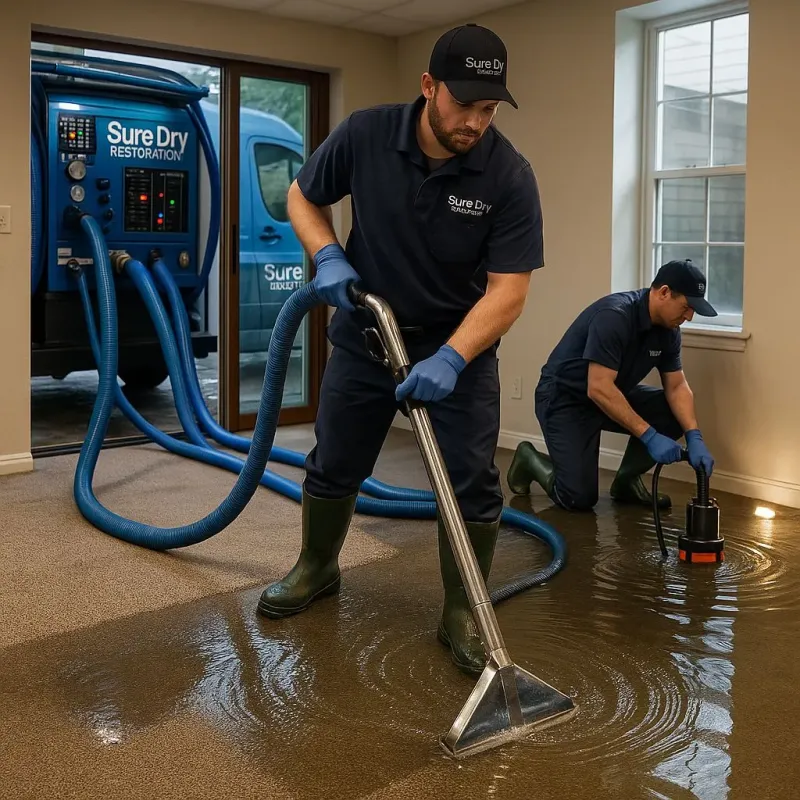 Water Extraction and Removal process in West Easton, PA